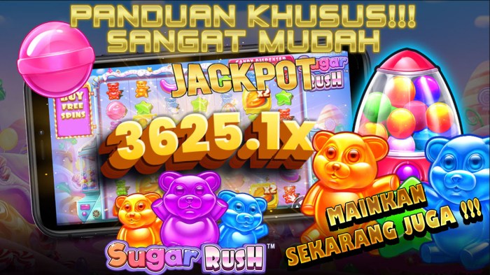 Tips bermain slot Sugar Rush untuk mendapatkan jackpot